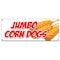 Signmission JUMBO CORN DOGS BANNER SIGN cornbread deep fried on a stick hot fresh B-Jumbo Corn Dogs - alternate 1